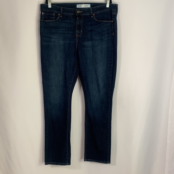Signature by Levi Strauss Mid-Rise Straight Blue Jeans - Picture 1 of 9